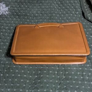 Vintage Brooks Brothers Brown Leather Briefcase